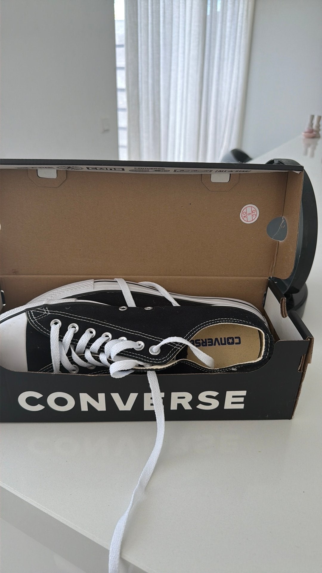 Converse schoenen nieuw in doos 44.5, Ophalen, Nieuw, Zwart