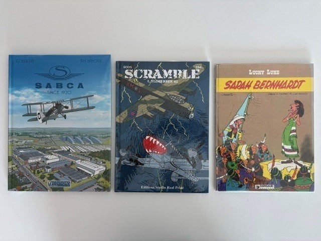 SABCA, Scramble, Sarah Bernhardt, HC, Franstalig, Meerdere stripboeken, Ophalen of Verzenden, Zo goed als nieuw