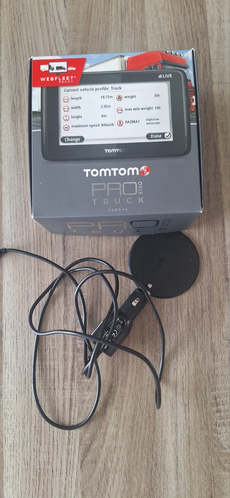 TomTom PRO 5150 Truck navigatiesysteem, Auto diversen, Autonavigatie, Ophalen of Verzenden, Gebruikt