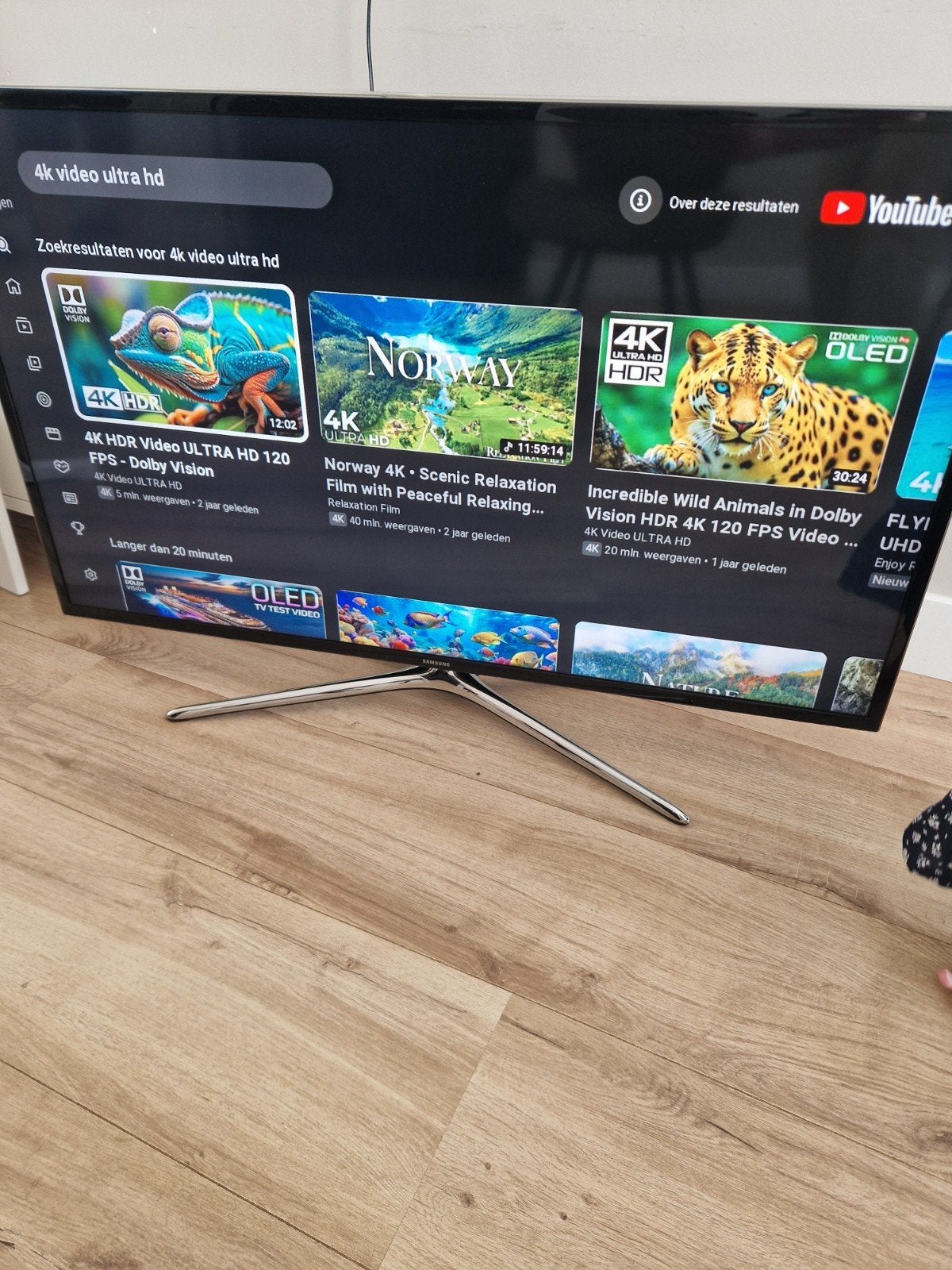 Samsung smart tv 46 inch, Ophalen, Zo goed als nieuw, 100 cm of meer, Samsung