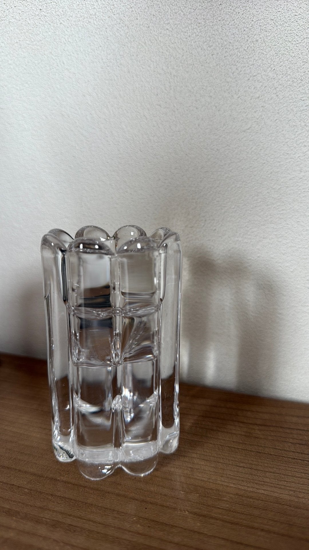 Glazen kaarsenhouder HEMA, 10 cm, Waxinelichthouder, Nieuw, Ophalen of Verzenden