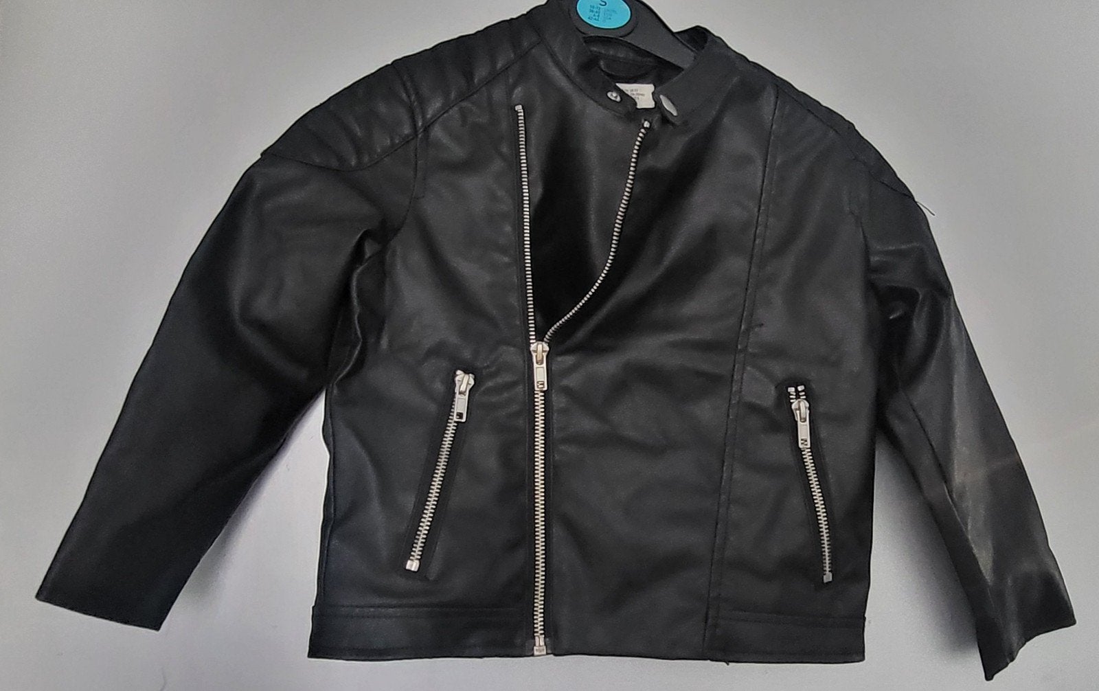 "leren" Biker jasje(s), Ophalen, Overige maten, Zwart