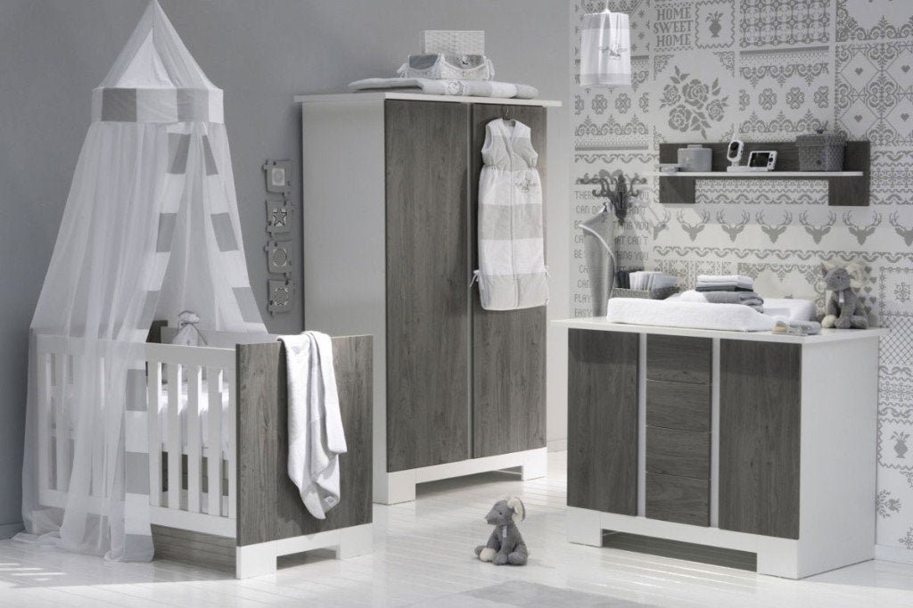 Complete babykamer (incl.doorgroeibed) / Interbaby / Chicago, Ophalen, Zo goed als nieuw, Jongetje of Meisje