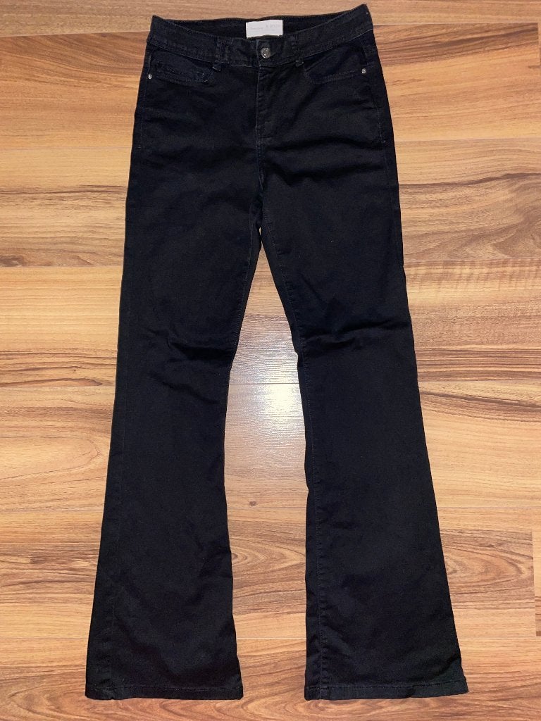 Prachtige IL DOLCE JEANS broek met flared pijp - Maat 29, Maat 38/40 (M), Zwart, Ophalen of Verzenden, Lang