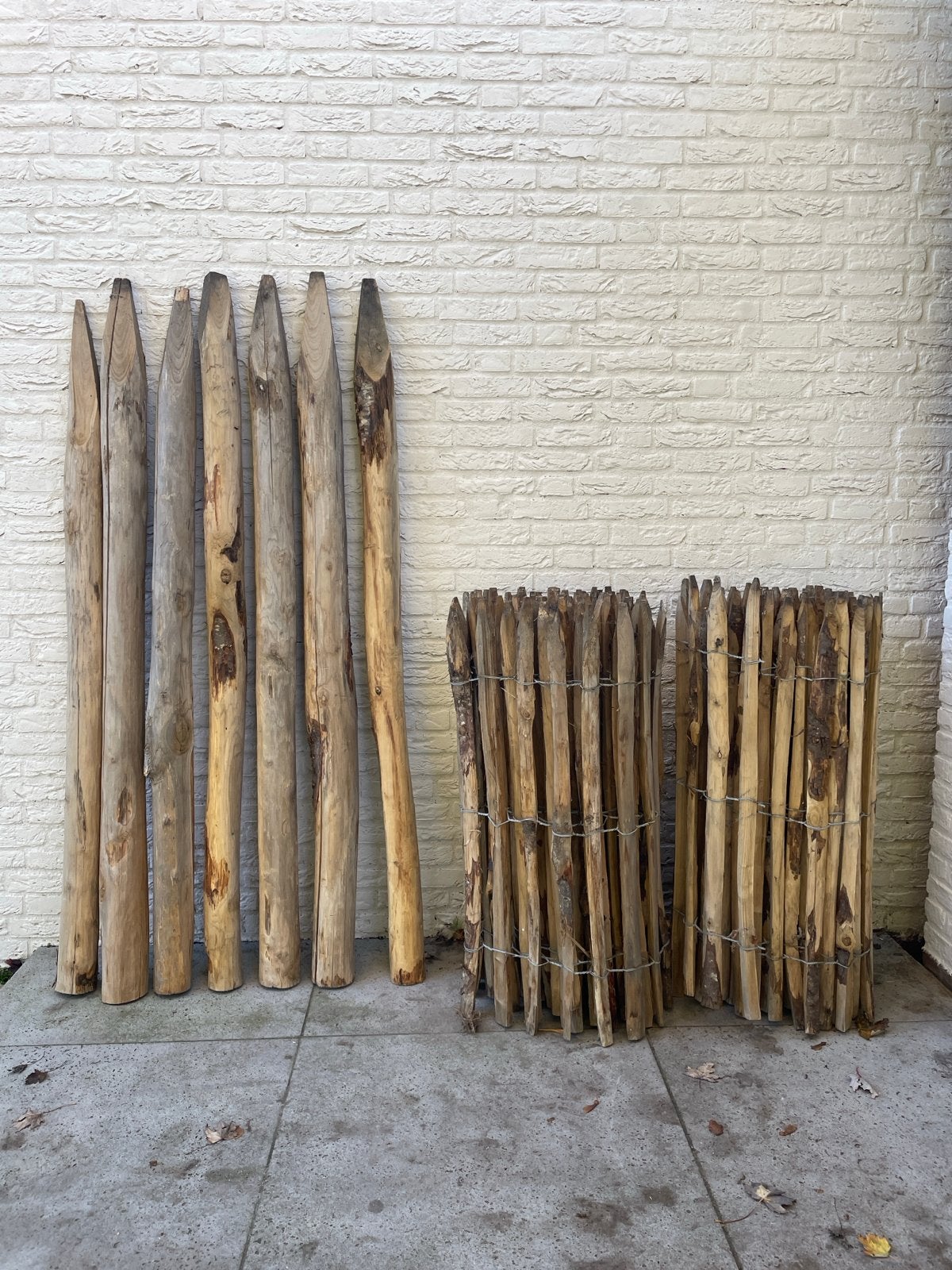 Schapenhek (kastanjehout) met palen - Nieuw, Tuin en Terras, Ophalen, Nieuw, Hout, Tuinhek