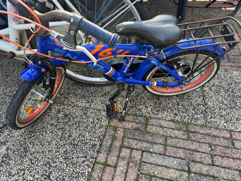 Batavus Snake 16 inch kinderfiets, Fietsen en Brommers, Fietsen | Kinderfietsjes, Ophalen, Gebruikt, 16 tot 20 inch