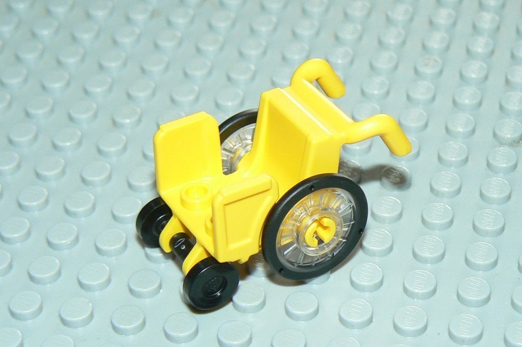 L1351 Rolstoel geel, Ophalen of Verzenden, Nieuw, Losse stenen, Lego
