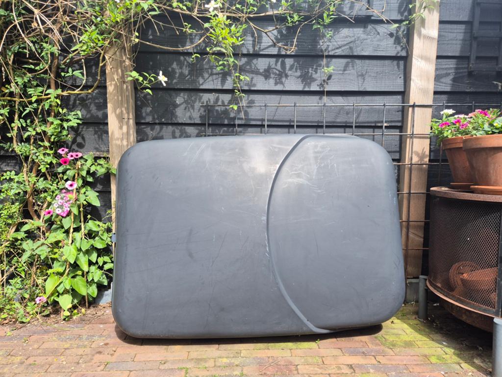 Dakkoffer met dakdragers - 50 kg laadvermogen, Ophalen, Gebruikt