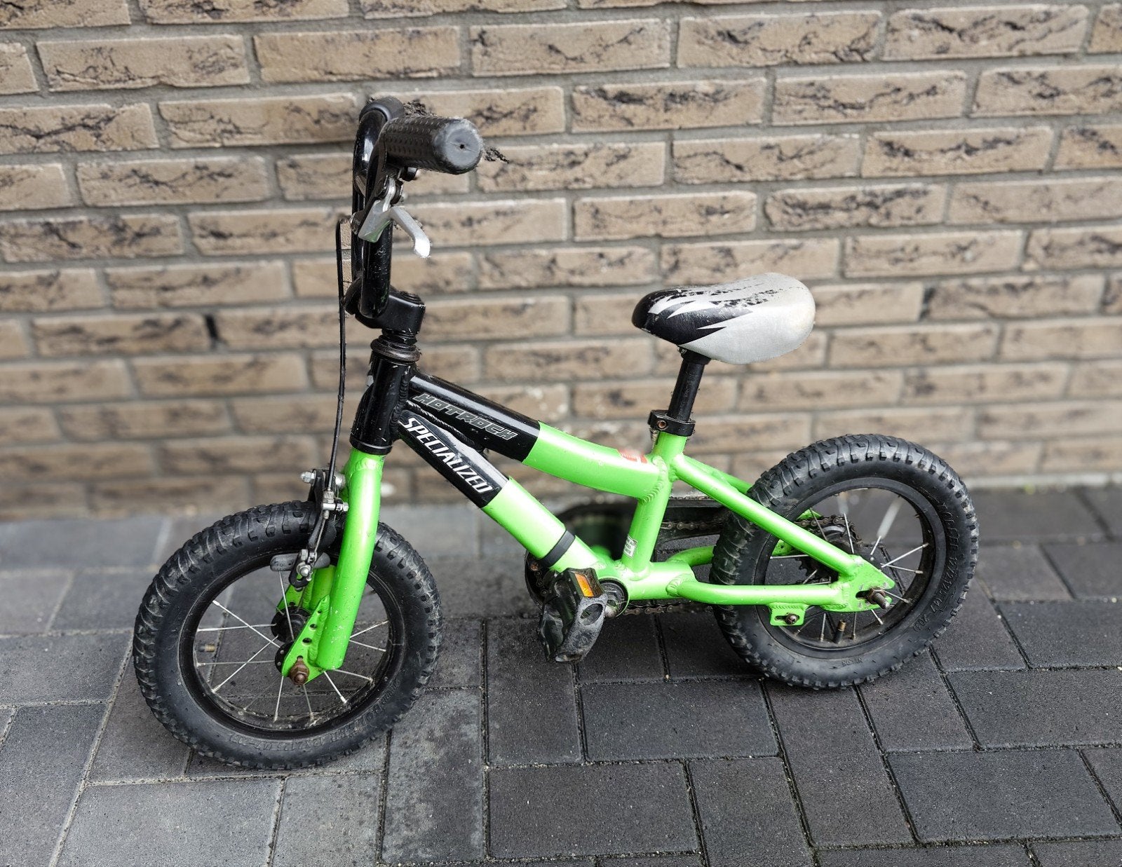 Specialized kinderfiets groen - 12 inch, Gebruikt, Velgrem, Minder dan 16 inch, Ophalen