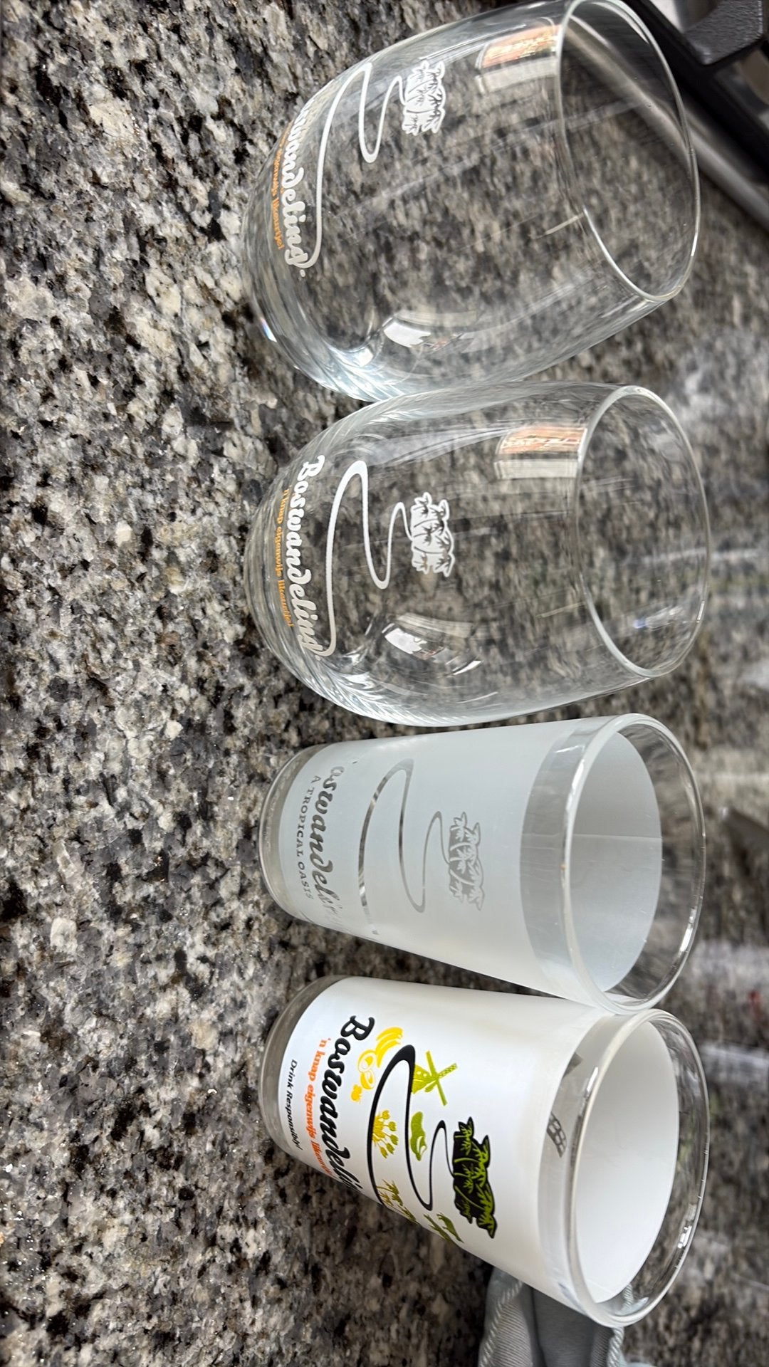 Boswandeling glazen 4 stuks €20,-, Verzenden, Nieuw, Bierglas