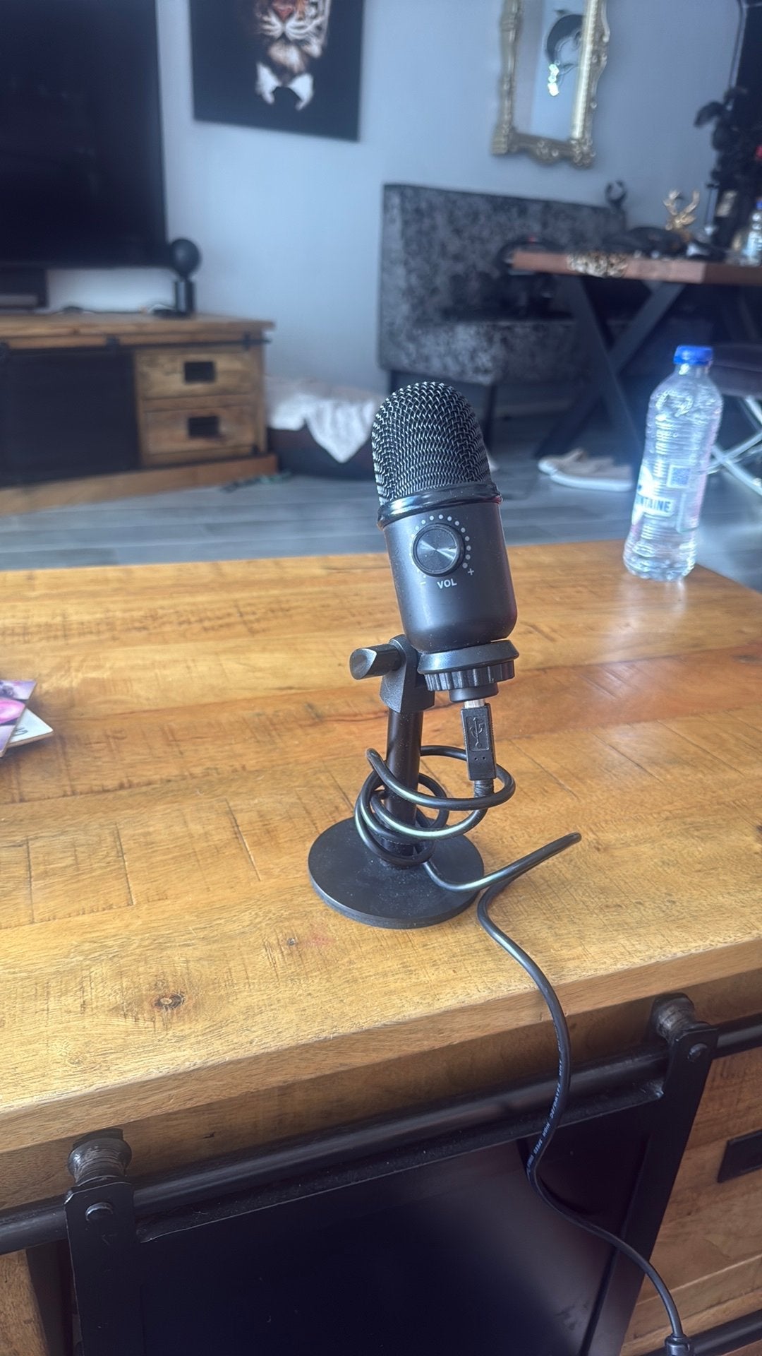 Microfoon staand, Ophalen of Verzenden, Zo goed als nieuw, Boormachine