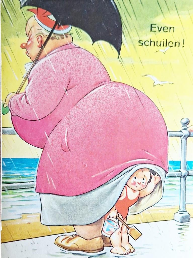 Vintage Ansichtkaart Humor, Zandvoort, Ophalen of Verzenden, Ongelopen, Noord-Holland