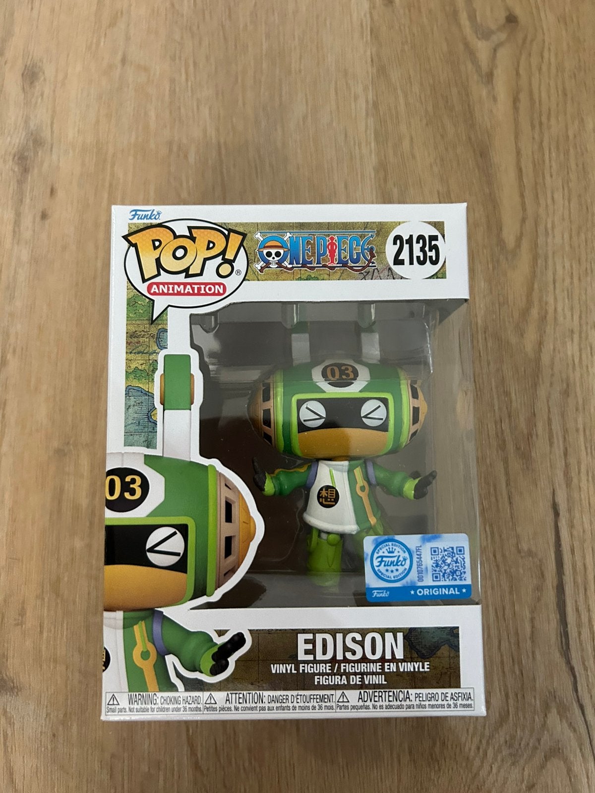 Edison funko pop! One piece 2135, Ophalen of Verzenden, Zo goed als nieuw