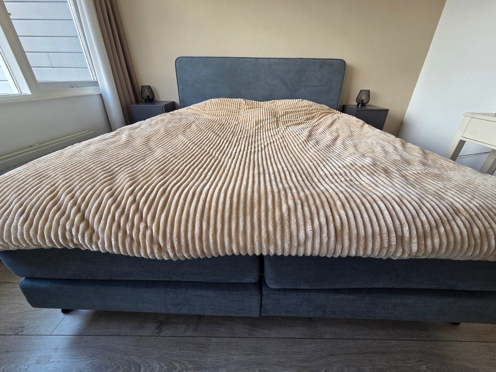 Swiss Sense Boxspring Home 103 - 180 breed, Huis en Inrichting, Slaapkamer | Boxsprings, Ophalen, Zo goed als nieuw, Tweepersoons