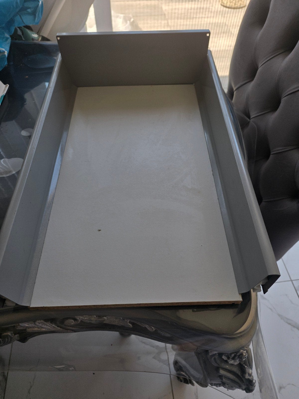 Ikea Lade voor kast of bureau - Grijs/Wit, Ophalen, Overige materialen, Minder dan 50 cm, Gebruikt