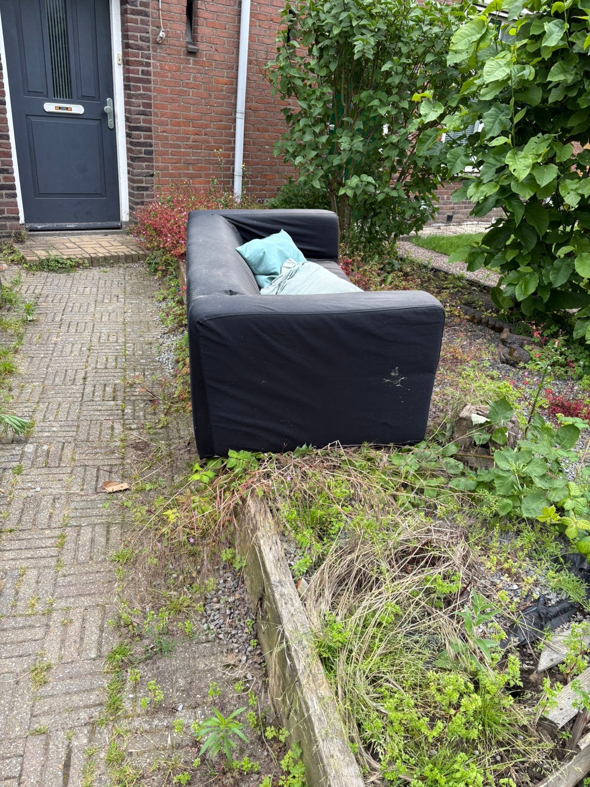 Bank gratis, Tuin en Terras, Bergingen en Tuinkasten, Ophalen, Gebruikt, Kunststof, Overige typen