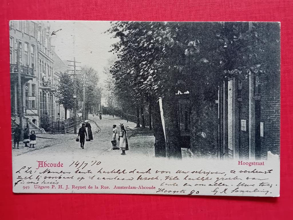 Ansichtkaart Abcoude, Verzamelen, Ansichtkaarten | Nederland, Ophalen of Verzenden, Voor 1920