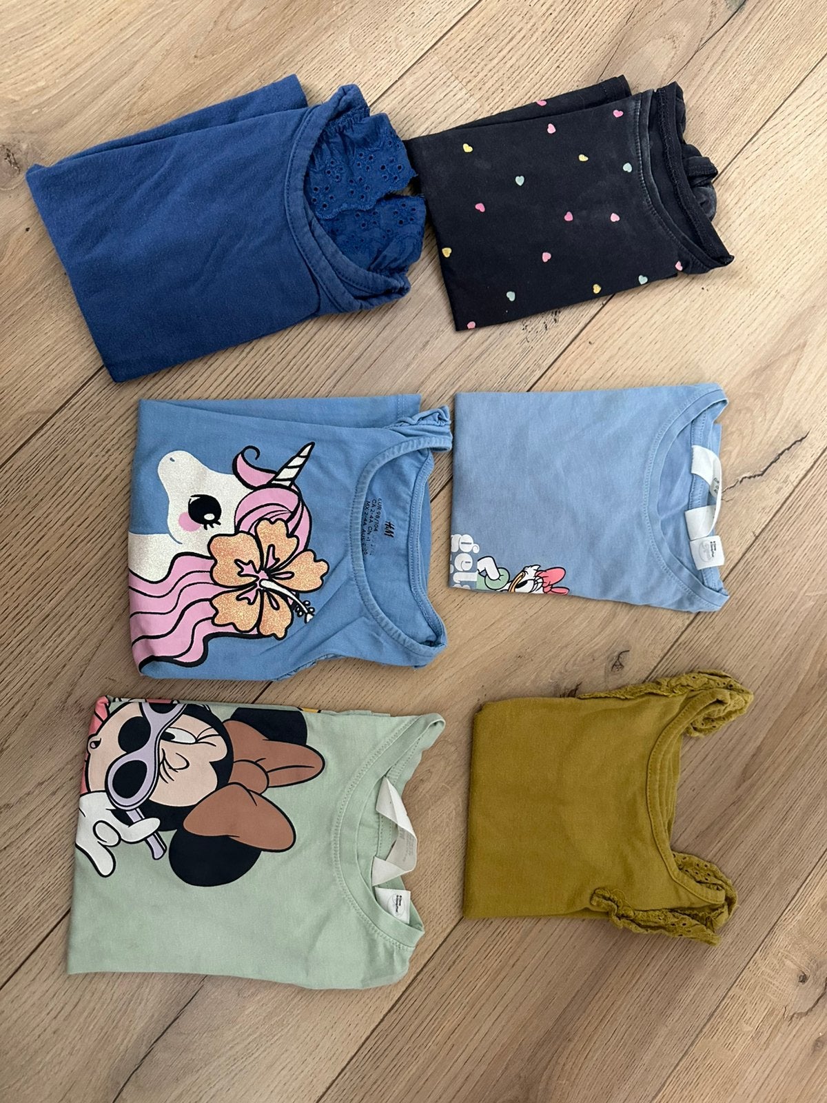 6 x zomer shirt maat 98-104 met name H&M, Ophalen, Meisje, Dekbedovertrek, Zo goed als nieuw