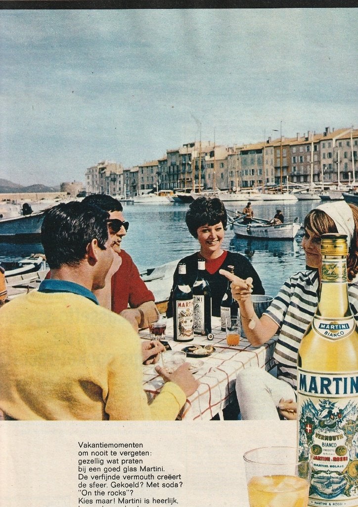Retro reclame 1964 Martini vermouth heerlijke momenten, Verzenden, Overige typen