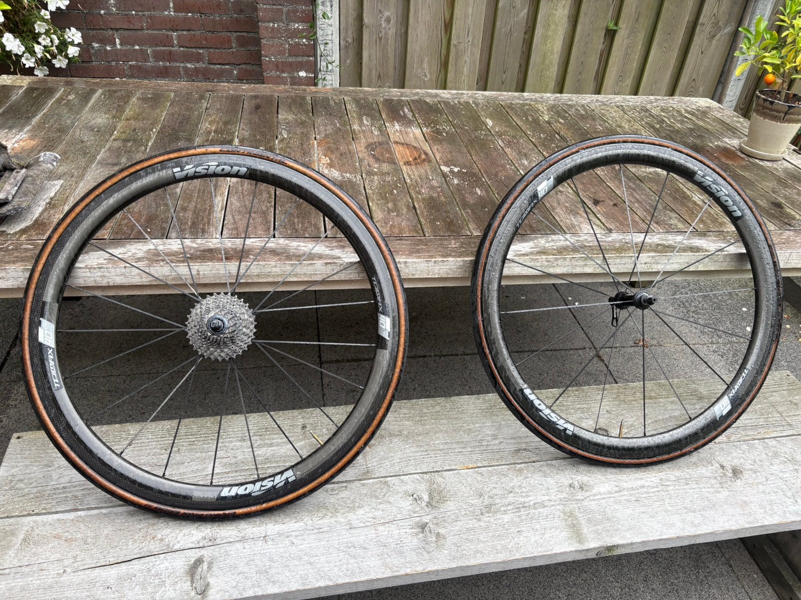 Vision Trimax Carbon 40mm wielset, Wiel, Ries-Cycles, Zo goed als nieuw, Ries-Cycles