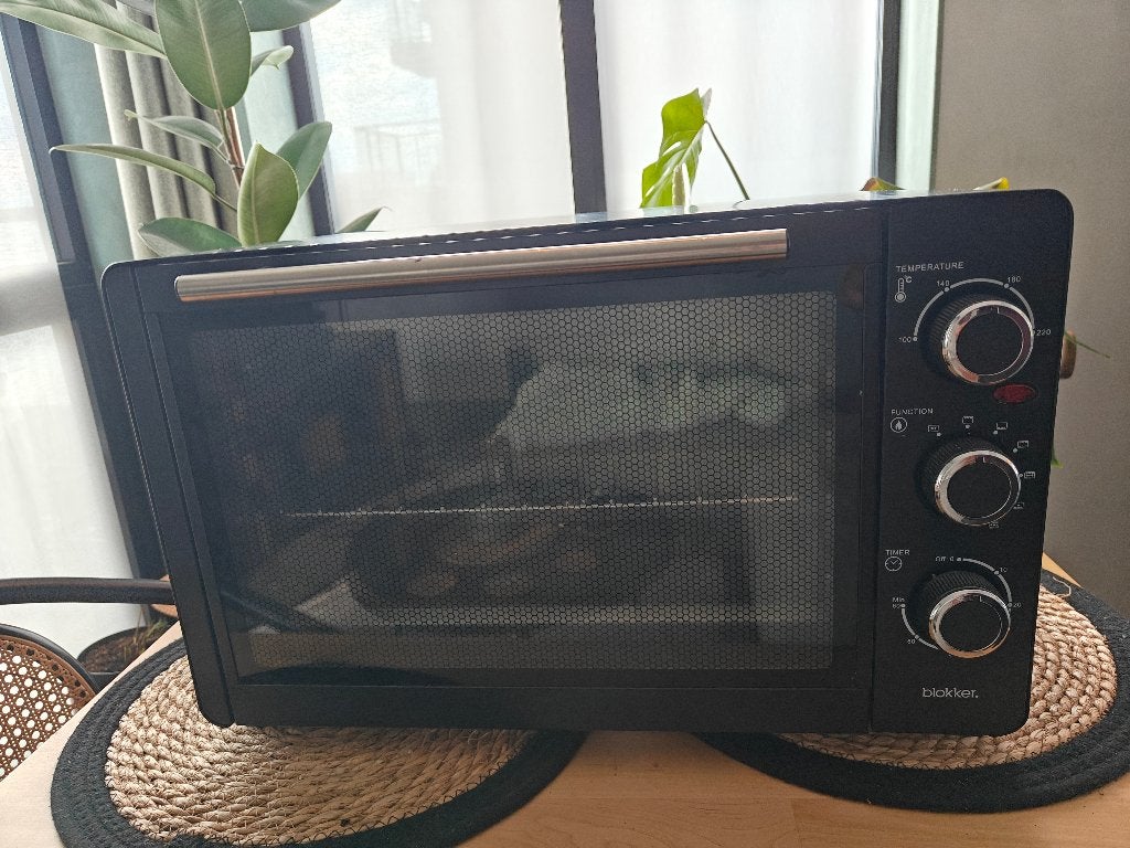 mini-oven 30L met draaispit (1500W): Vrijwel ongebruikt, Ophalen, Minder dan 45 cm, Minder dan 45 cm, Oven