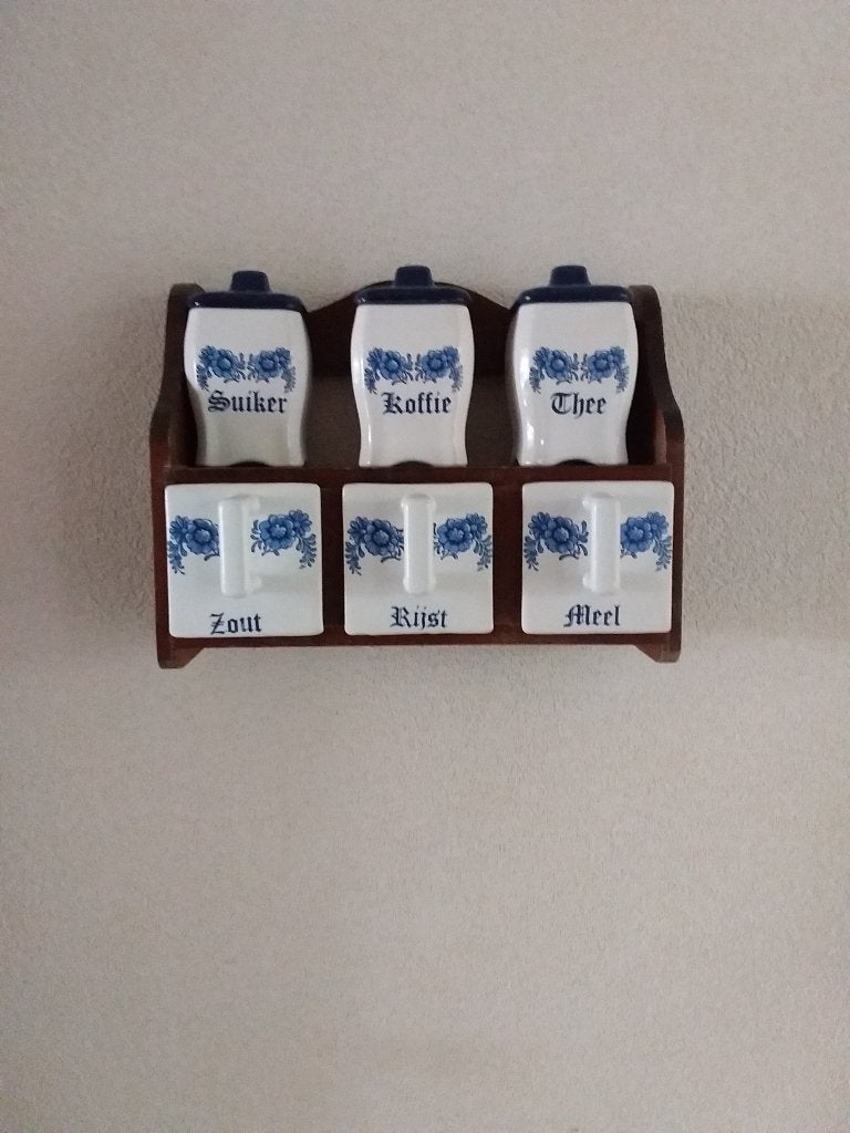 OUDE DELFSBLAUWE POTTEN SUIKER E.D., Ophalen, Zo goed als nieuw, Steen/keramiek, Overige typen