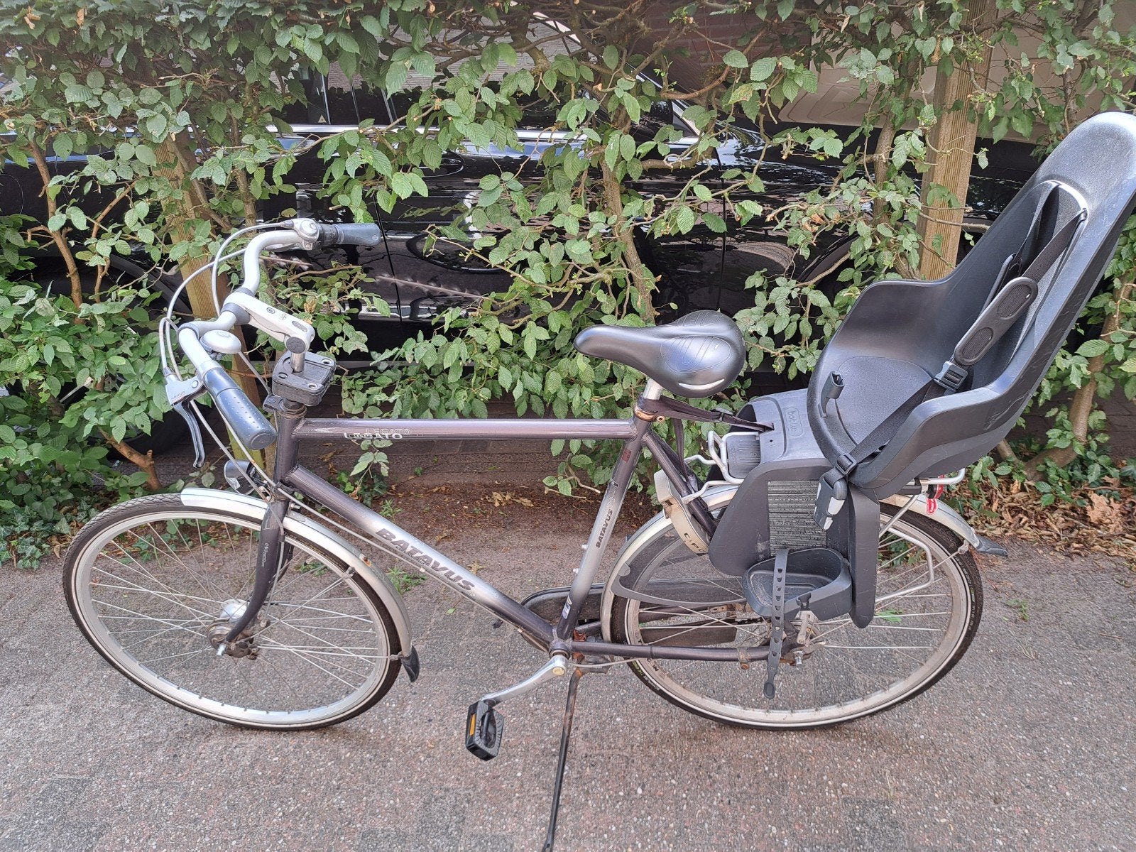 Batavus Legato herenfiets met kinderzitje, Fietsen en Brommers, Fietsen | Dames | Damesfietsen, Ophalen, Versnellingen, Batavus