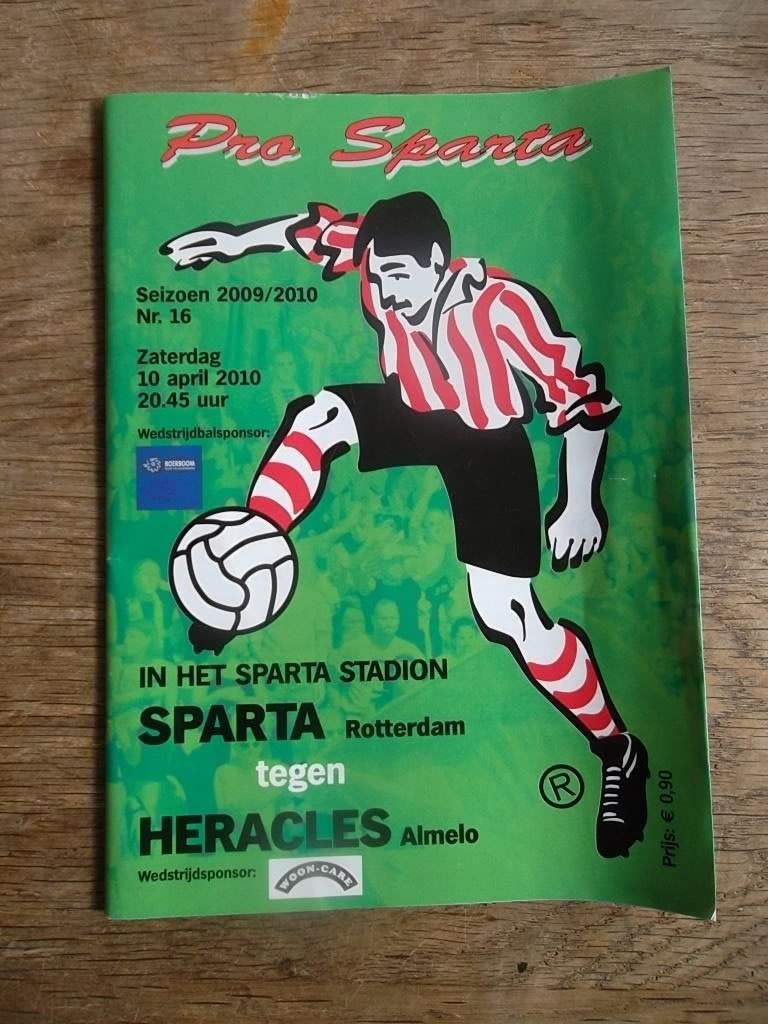 Sparta programmaboekje Heracles Almelo 10-04-2010, Ophalen of Verzenden, Gelezen, Watersport en Hengelsport
