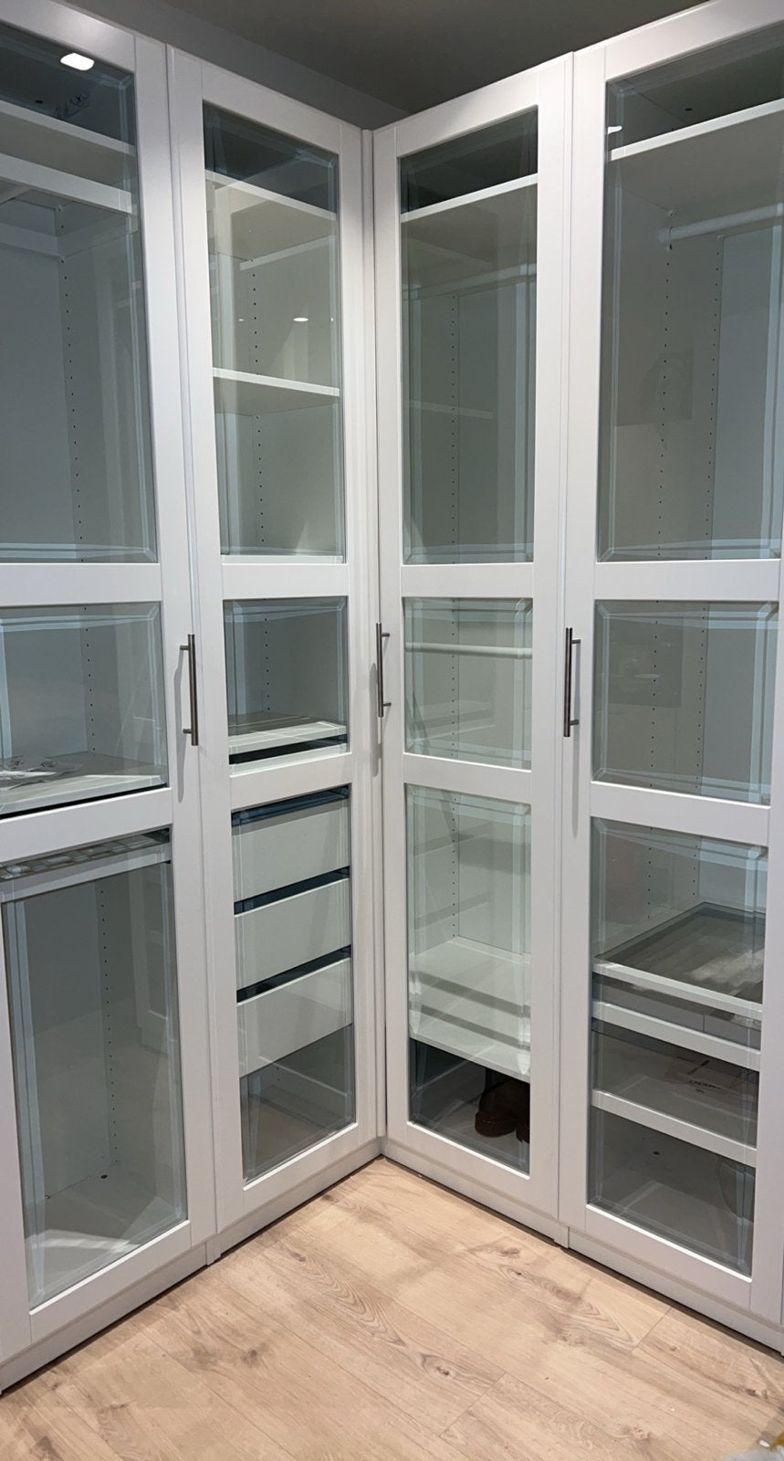 1 Tyssedal Ikea deur wit/glas  - 229 cm, Ophalen, 200 cm of meer, 50 tot 100 cm, Zo goed als nieuw