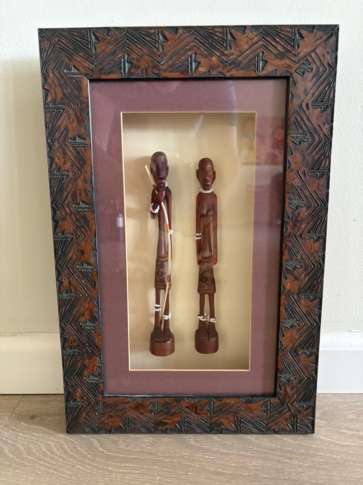 Handgemaakt schilderij met krijgers, Ophalen