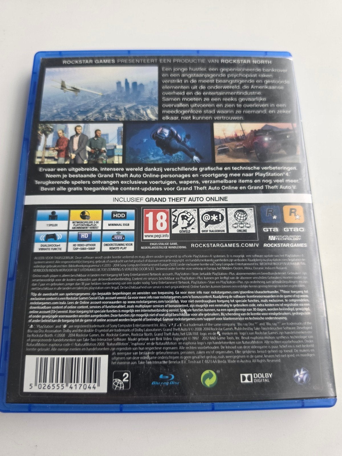 GTA 5 voor Playstation 4 en 5 Lees Beschrijving Aub, Spelcomputers en Games, Games | Sony PlayStation 4, Online, Vanaf 18 jaar