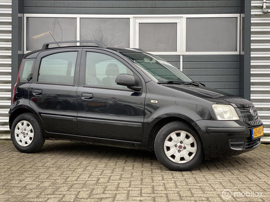 Fiat Panda 1.2 Active 2010 5D|Nwe APK|100% O-houd|Dakrails|, Auto's, Euro 5, Stof, Gebruikt, Zwart