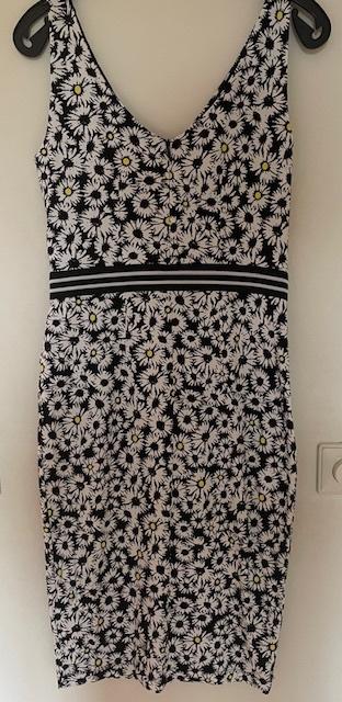 Jurk van Juffrouw Jansen  Madelief motief, Kleding | Dames, Zwart, Ophalen of Verzenden, Zo goed als nieuw, Knielengte