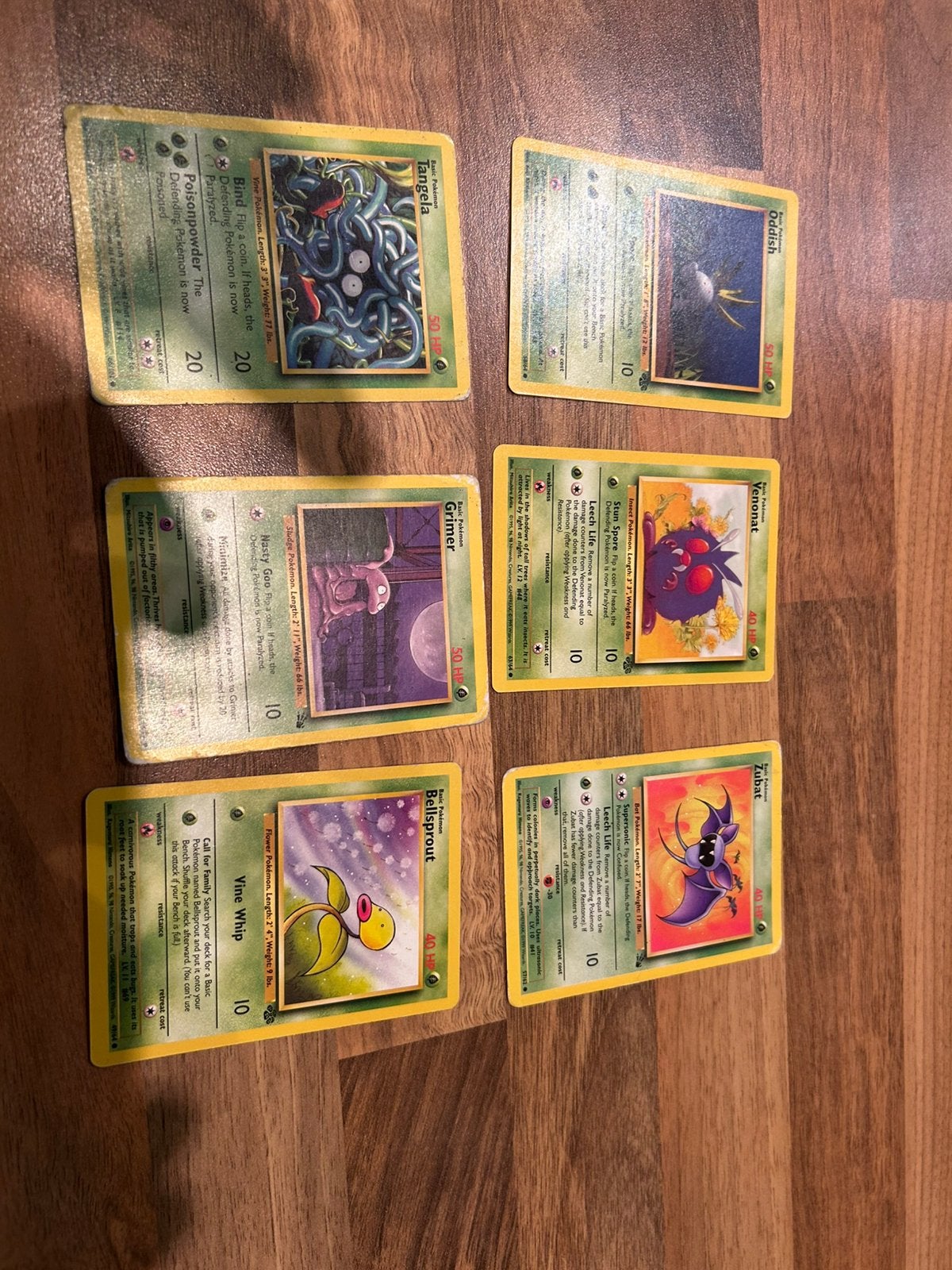 Zubat, Bellsprout, Grimer, Tangela, Venonat en Oddish, Ophalen, Zo goed als nieuw