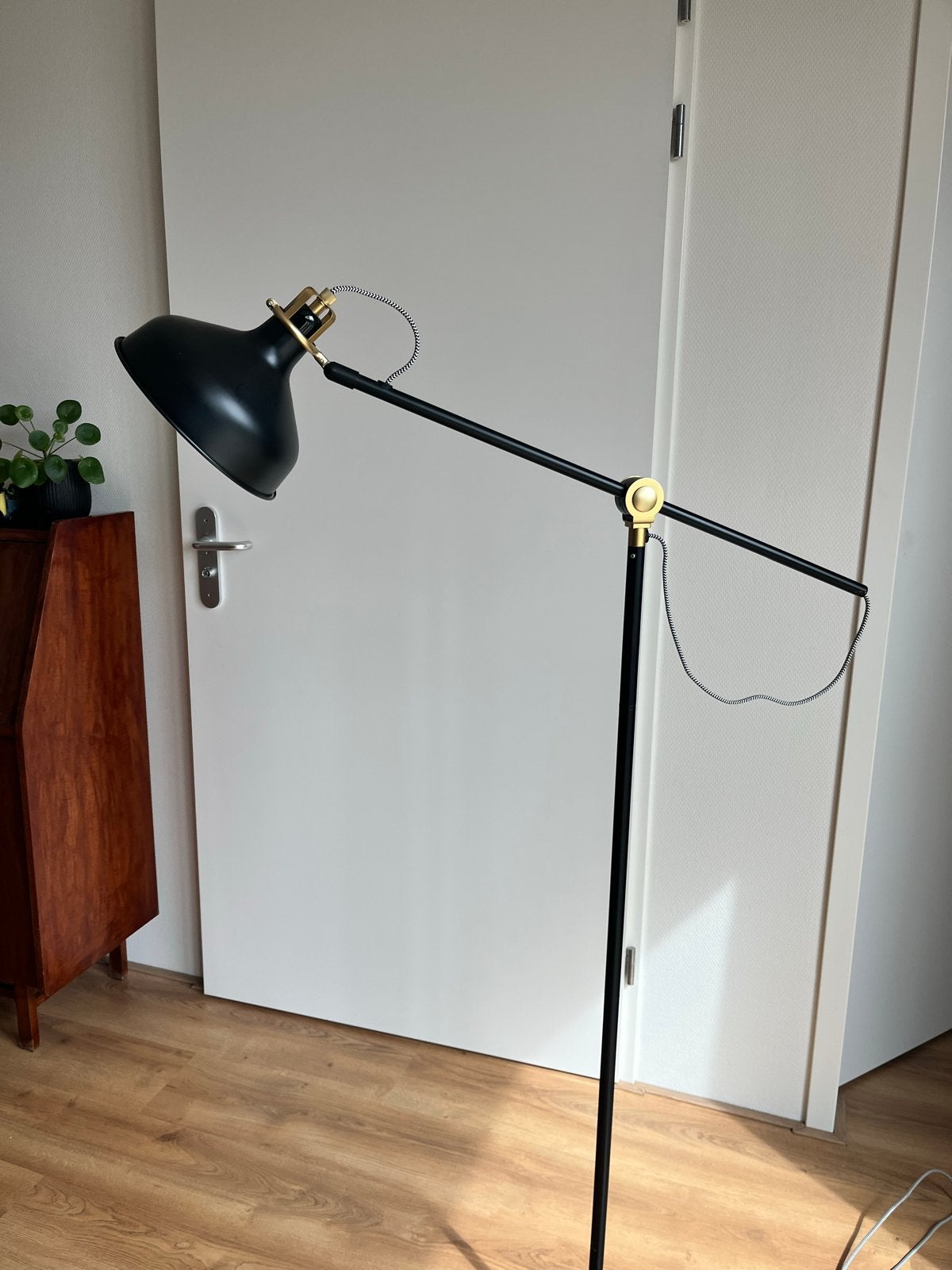 IKEA Ranarp staande leeslamp, Ophalen, E27 (groot), Zo goed als nieuw, Metaal