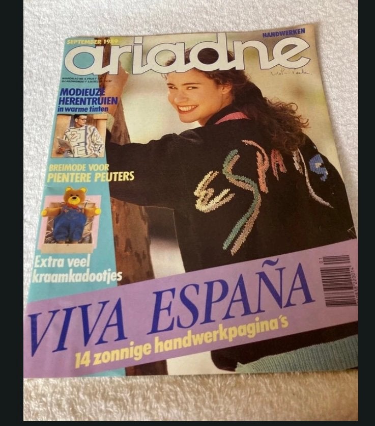 vintage Ariadne september 1989, Ophalen of Verzenden, Zo goed als nieuw, Breien of Haken, Patroon of Boek