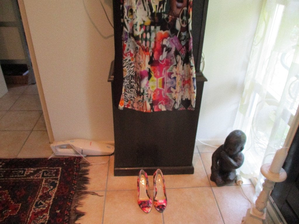 mj/GEISHA/jurk/jurkje/zomerjurk/ maat XXL = 42/ KLEURRIJK!, Kleding | Dames, Geisha, Maat 42/44 (L), Zo goed als nieuw, Knielengte