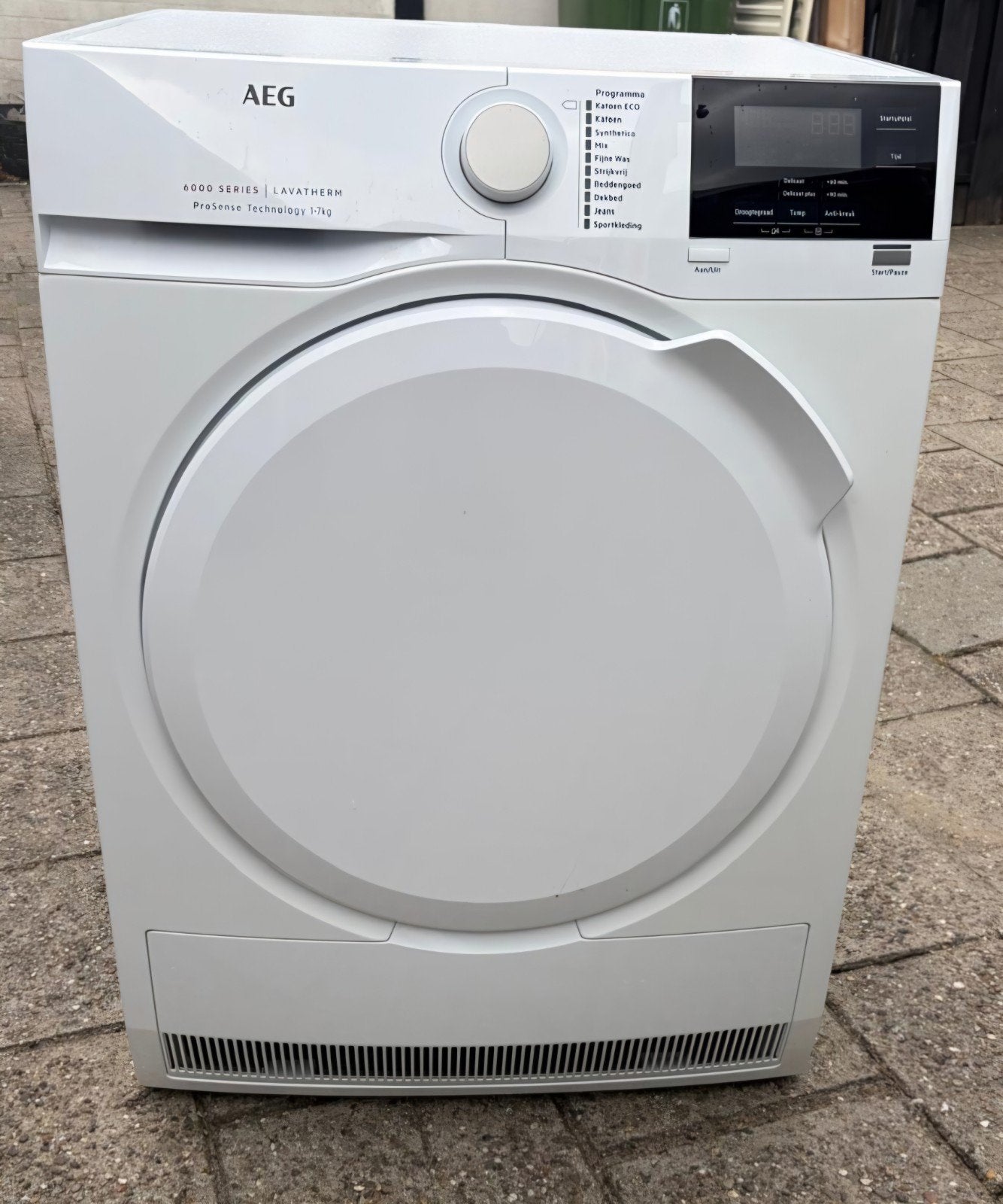 wasdroger age condens ( 2 JAAR OUD ), Ophalen, 6 tot 8 kg, Gebruikt, Minder dan 85 cm