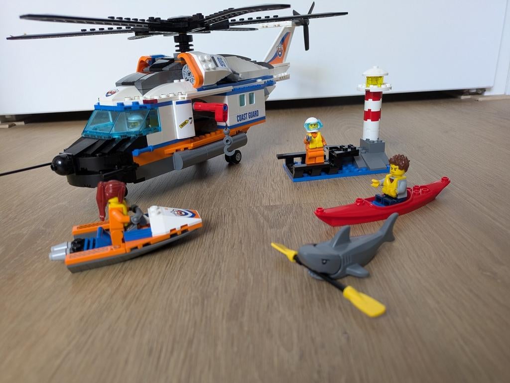Lego City Zware reddingshelikopter 60116 compleet, Kinderen en Baby's, Speelgoed | Duplo en Lego, Ophalen of Verzenden, Zo goed als nieuw