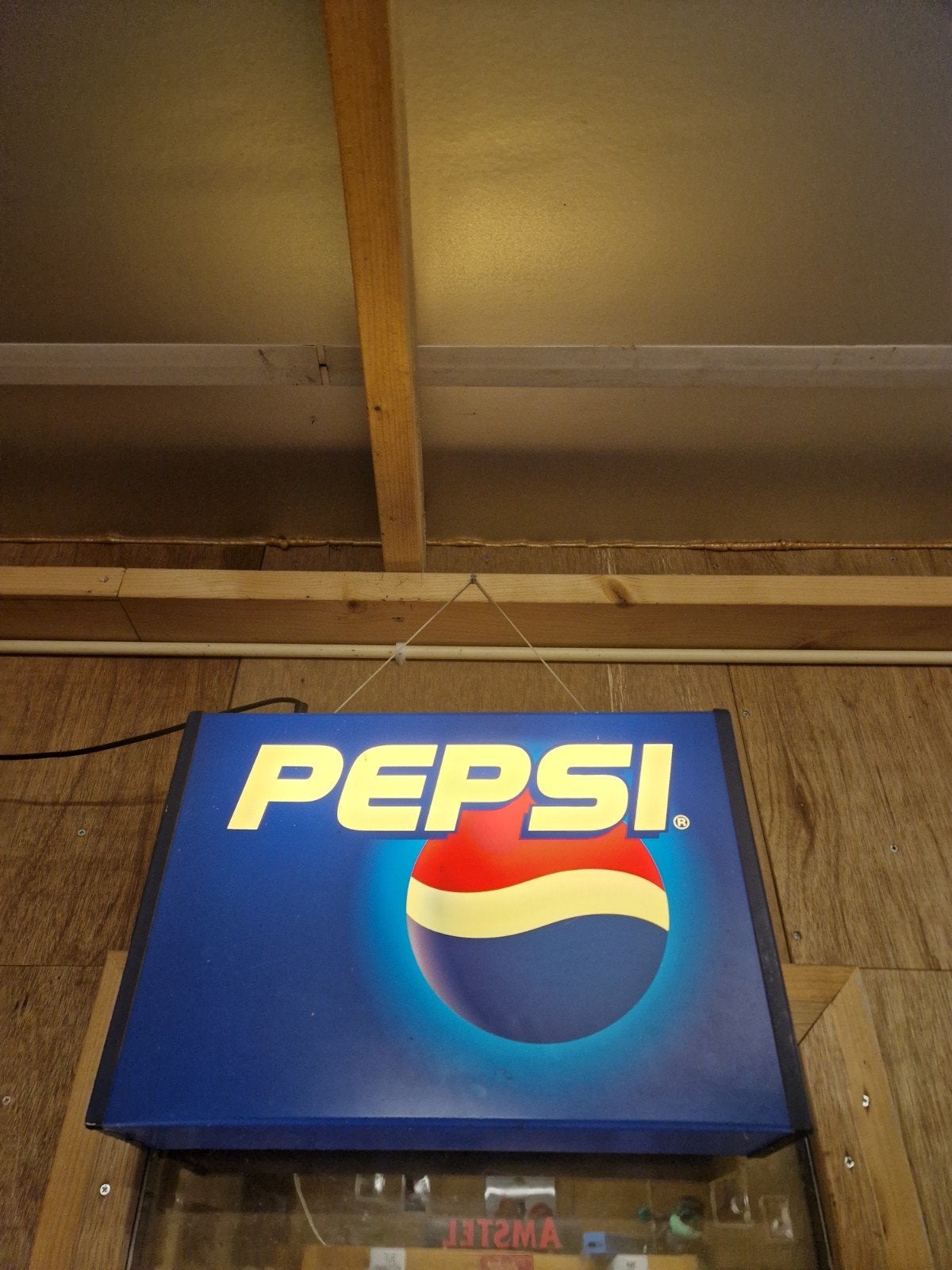 Pepsi reclame verlichting, Ophalen, Gebruikt, Lichtbak of (neon) lamp