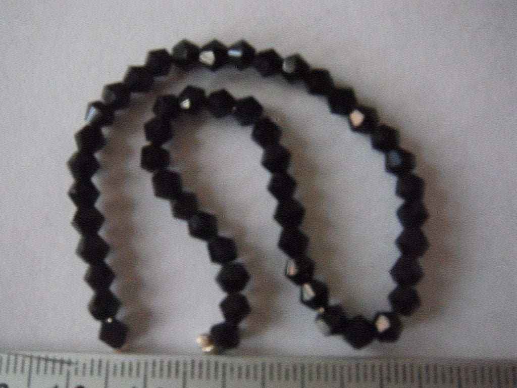 50 glas kralen bicone facet 4mm., Ophalen of Verzenden, Nieuw, Kraal
