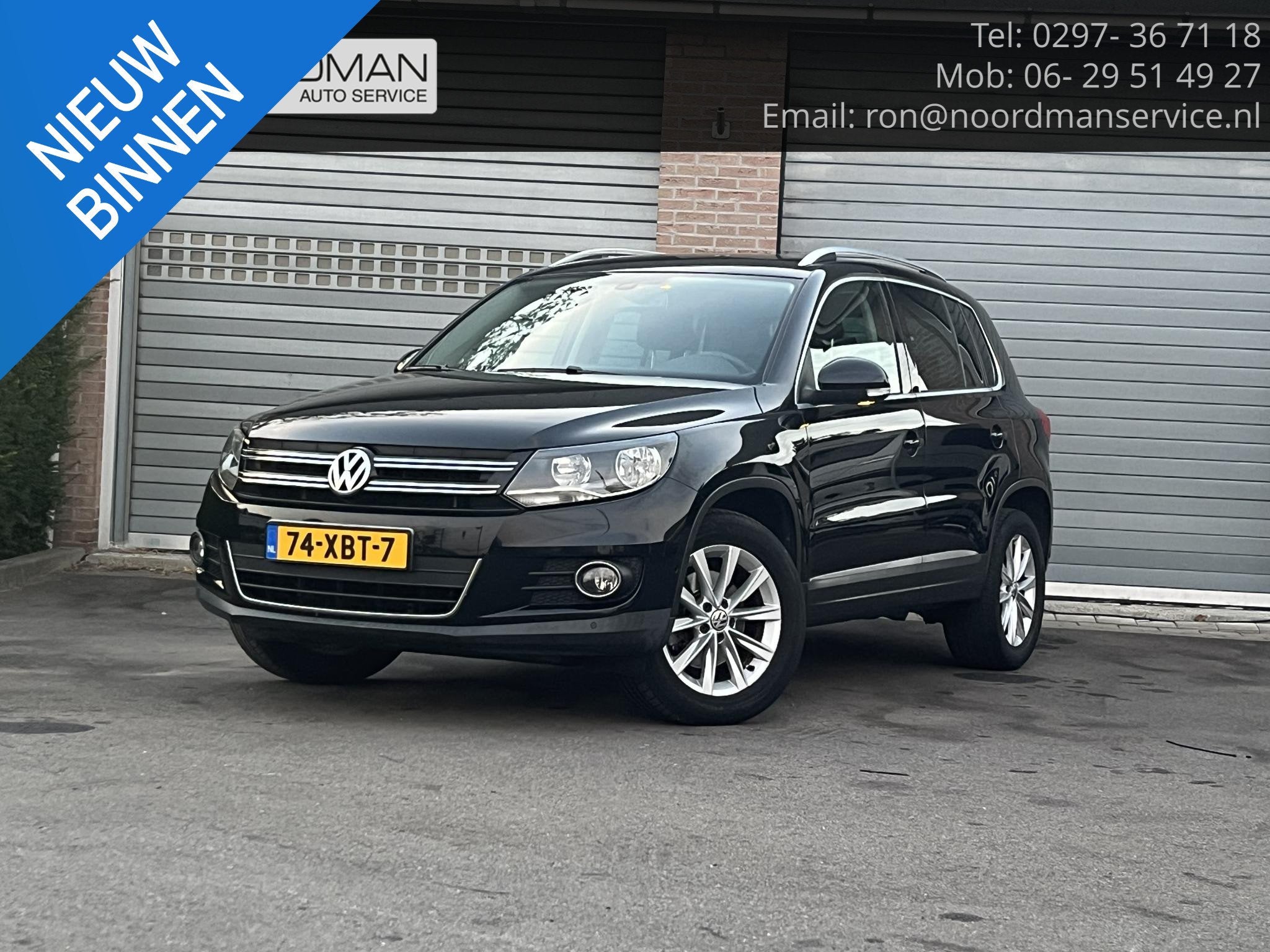 Volkswagen Tiguan 1.4 TSI Sport&Style, Voorwielaandrijving, Euro 5, 15 km/l, Zwart