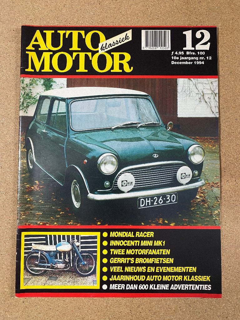 Auto Motor Klassiek 12 1994, Verzenden, Gelezen, Algemeen