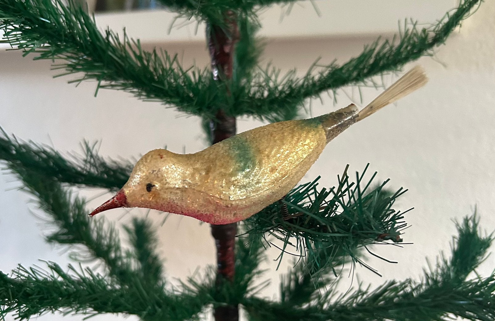 Oude kerstbal, vogel, Diversen, Ophalen of Verzenden, Gebruikt