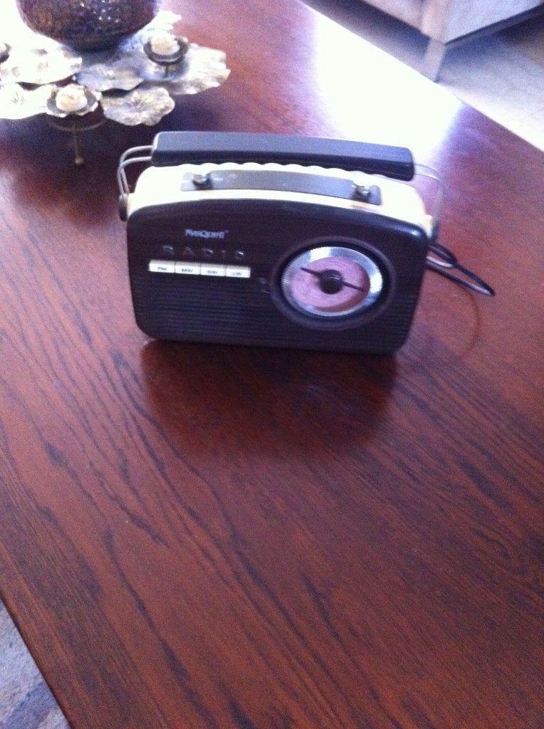 Draagbare Radio Mery Quant wereld ontvanger br30 L25 cm, Audio, Tv en Foto, Ophalen of Verzenden, Zo goed als nieuw, Wereldontvanger