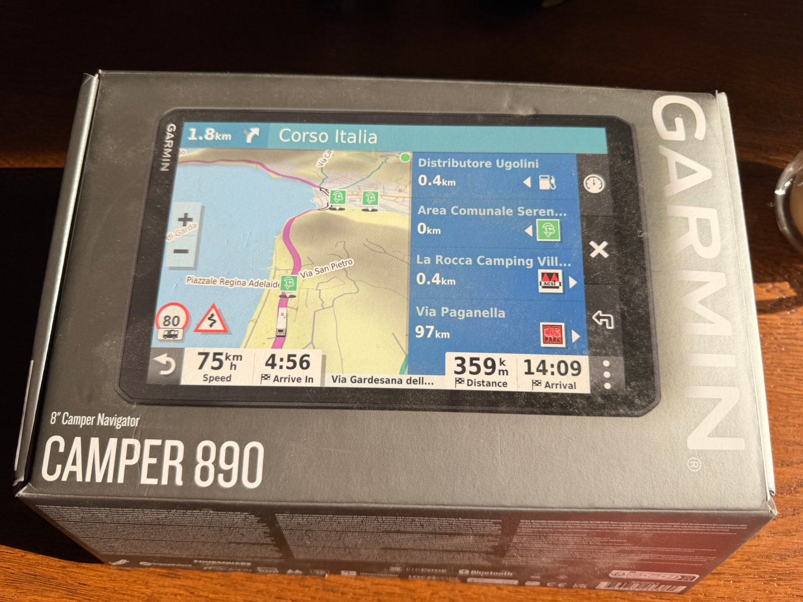 Garmin camper 890 8" display, Ophalen of Verzenden, Zo goed als nieuw