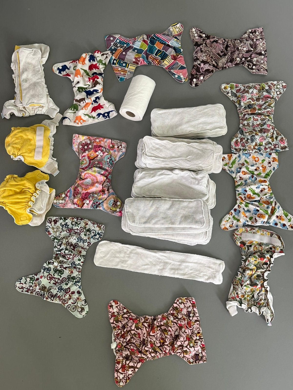 Wasbare luiers - baby/peuter (maar niet kleine newborn), Ophalen, Gebruikt