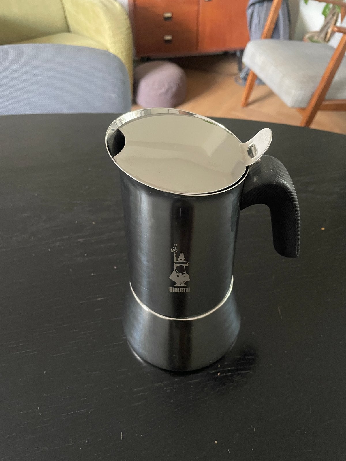 Bialetti Percolator Moka Express RVS, Witgoed en Apparatuur, Koffiezetapparaten, Gebruikt, Overige modellen, 10 kopjes of meer