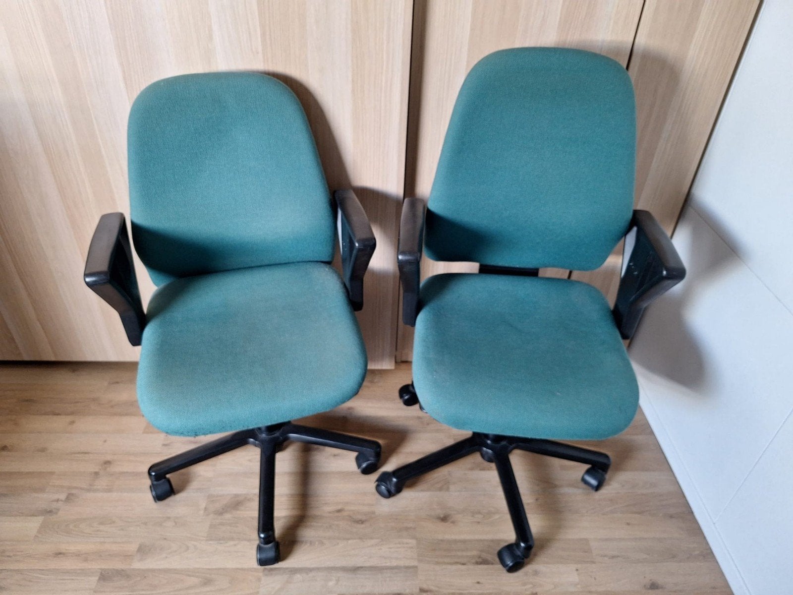 Comfortabele Bureaustoel - Groen 2 stuks, Huis en Inrichting, Bureaustoelen, Ophalen, Gebruikt, Groen, Bureaustoel