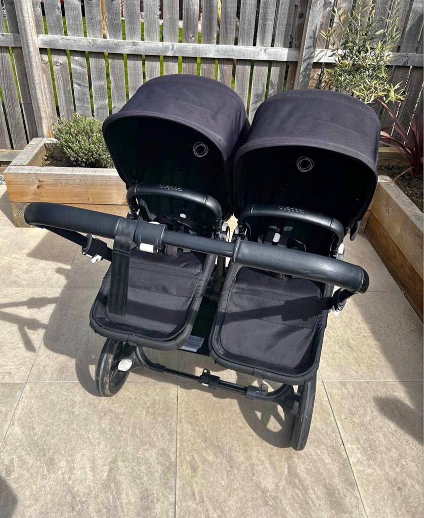 BUGABOO donkey 3 twin met veel accessoires!, Ophalen, Zo goed als nieuw, Kinderwagen of Buggy